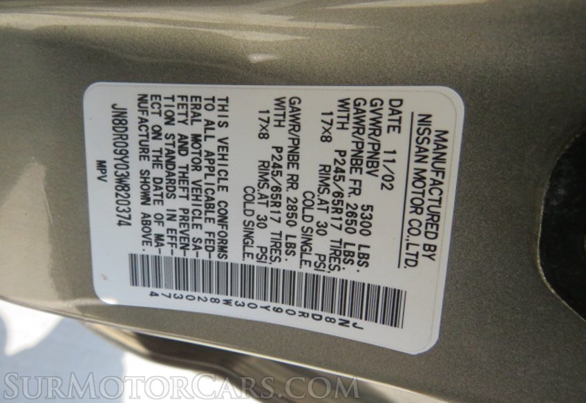 2003 Nissan Pathfinder - Image 56