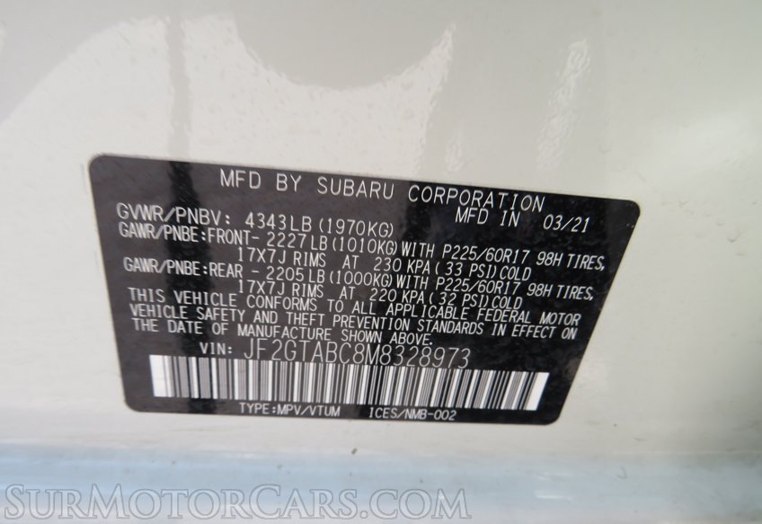 2021 Subaru Crosstrek - Image 39