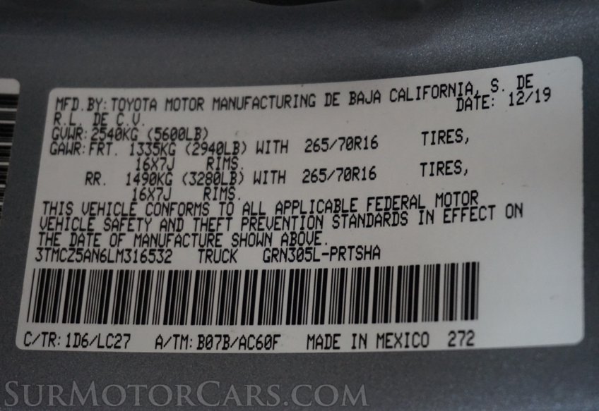 2020 Toyota Tacoma - Image 60