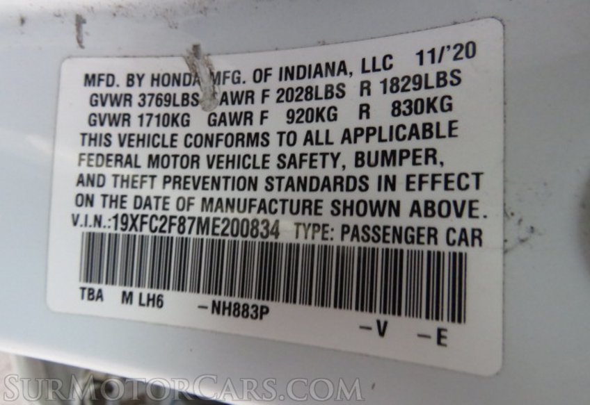 2021 Honda Civic Sedan - Image 48