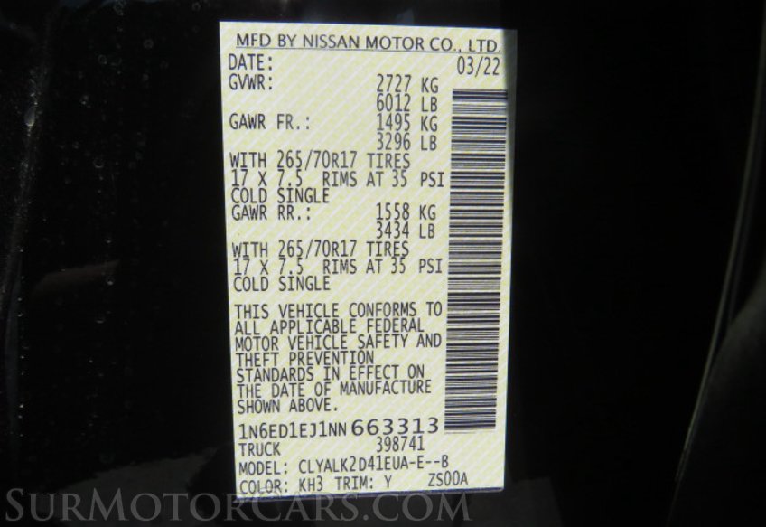 2022 Nissan Frontier - Image 63
