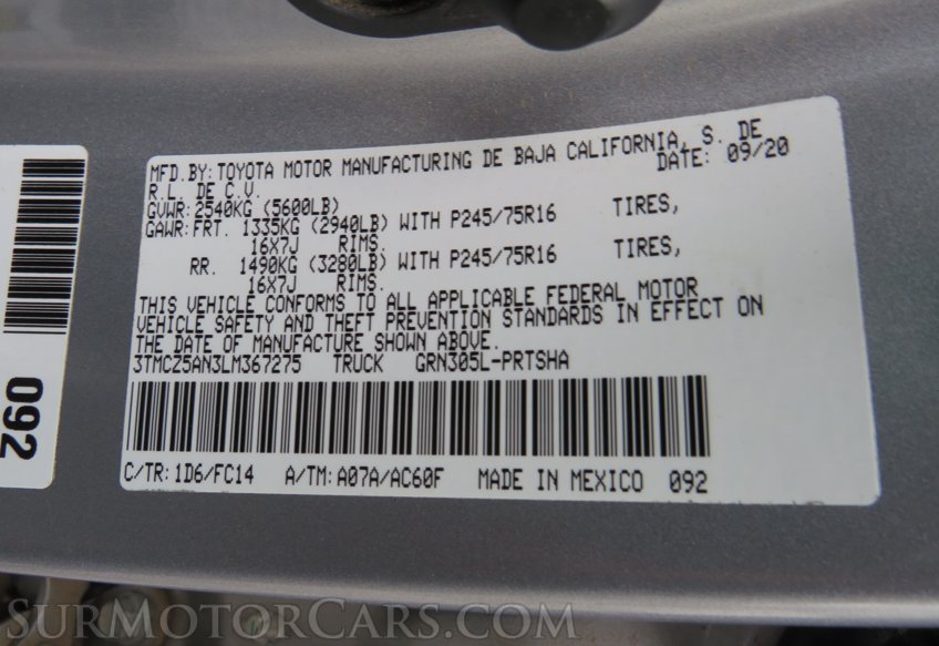 2020 Toyota Tacoma 4WD - Image 58