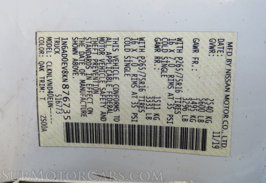 2019 Nissan Frontier - Image 53