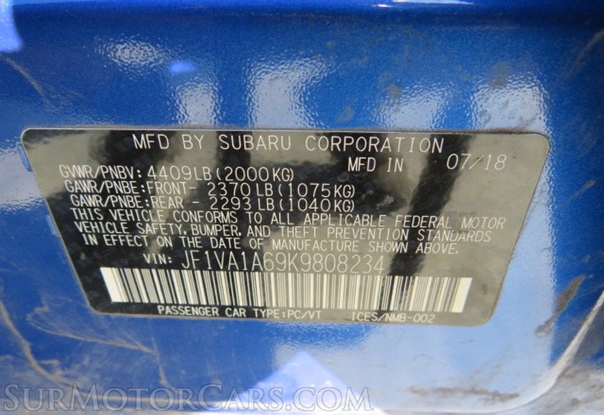 2019 Subaru WRX - Image 47