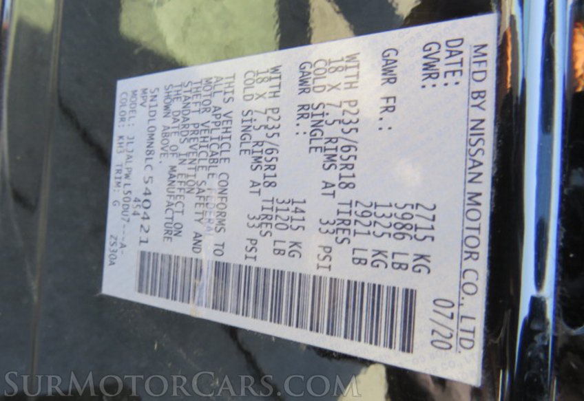 2020 Infiniti QX60 - Image 54