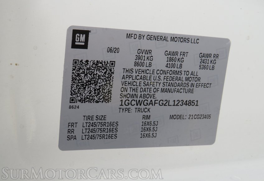 2020 Chevrolet Express Cargo Van - Image 48