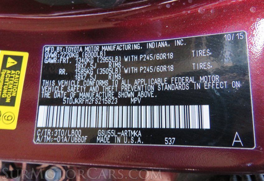 2015 Toyota Highlander - Image 63