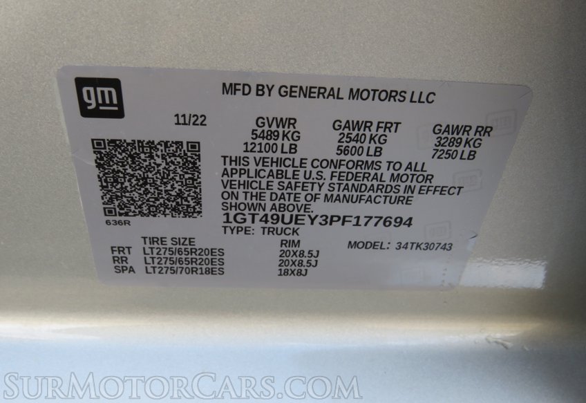 2023 GMC Sierra 3500HD - Image 109