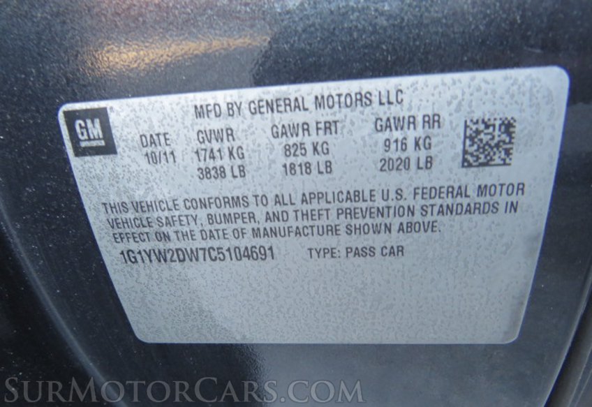 2012 Chevrolet Corvette - Image 45