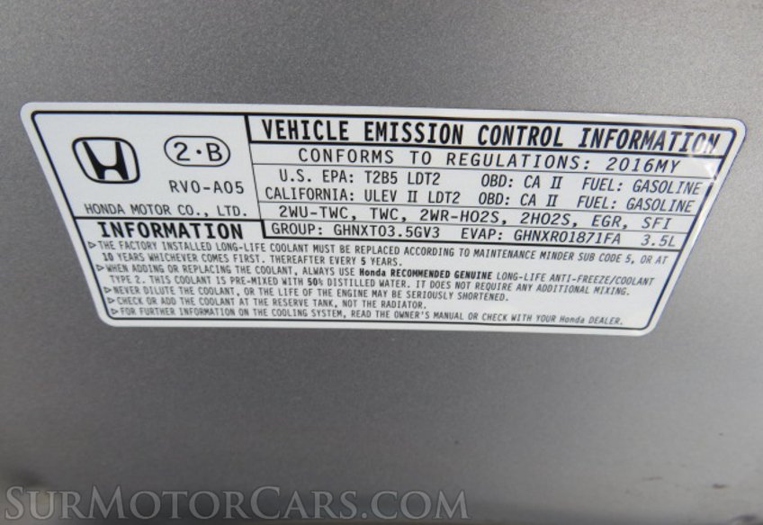 2016 Honda Odyssey - Image 47