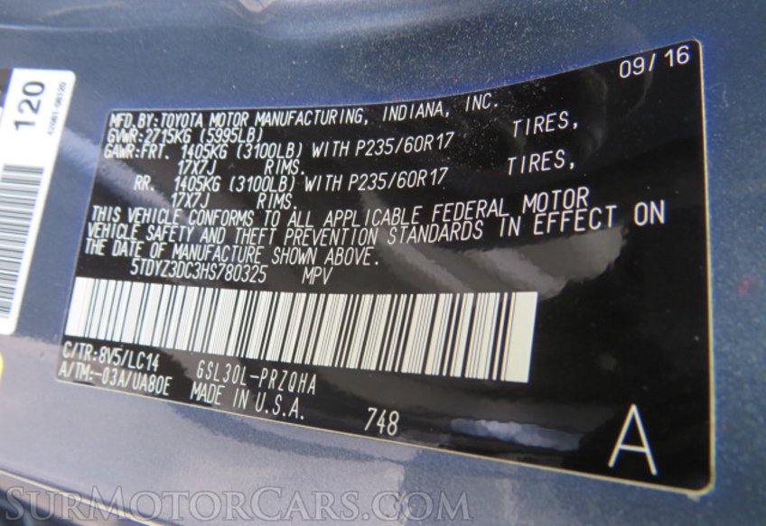 2017 Toyota Sienna - Image 52