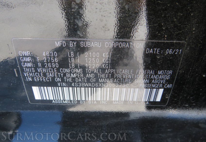 2022 Subaru Legacy - Image 53