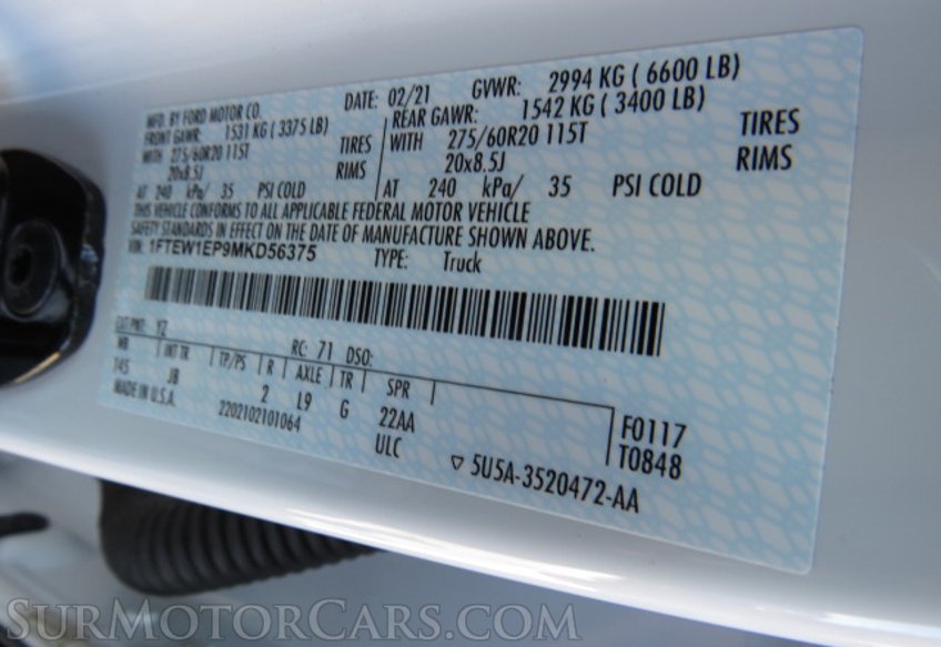 2021 Ford F150 - Image 51