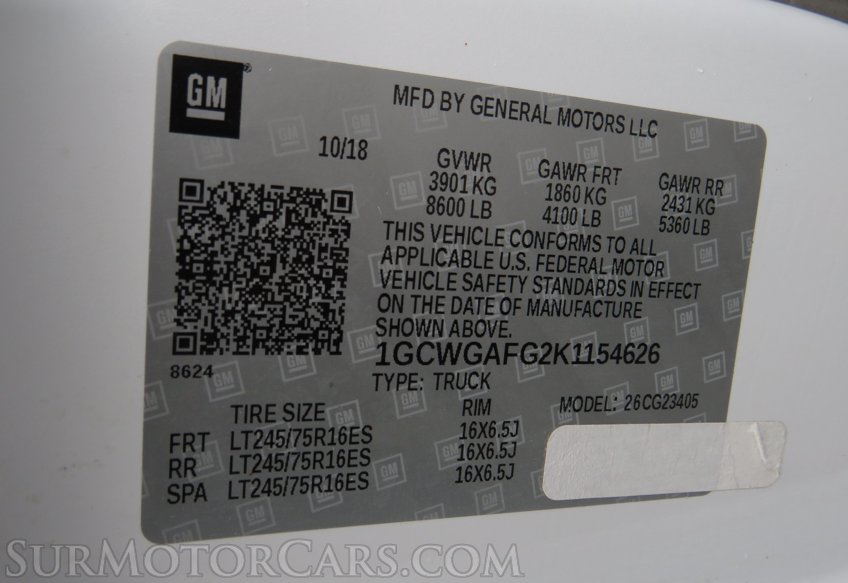 2019 Chevrolet Express Cargo Van - Image 63