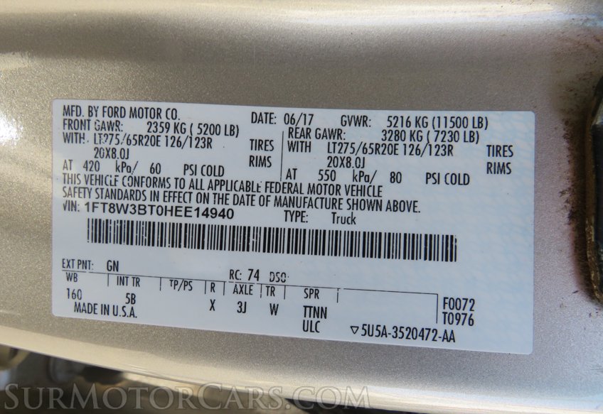 2017 Ford Super Duty F-350 SRW - Image 63