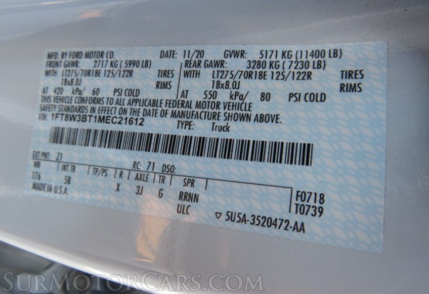 2021 Ford Super Duty F-350 SRW - Image 52