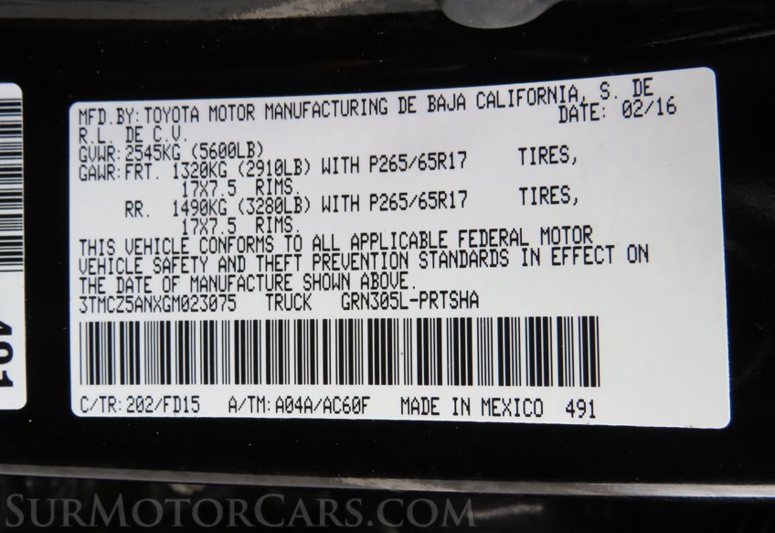 2016 Toyota Tacoma - Image 69