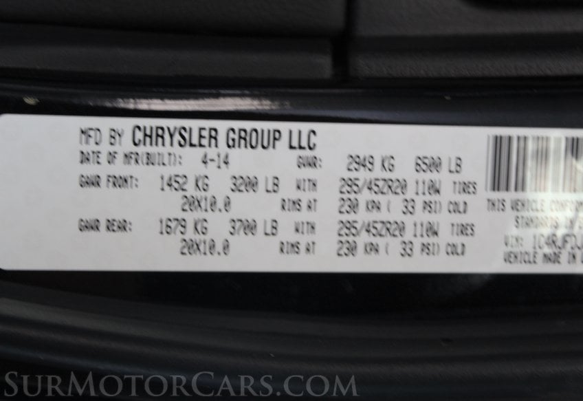 2014 Jeep Grand Cherokee 4x4 SRT - Image 74