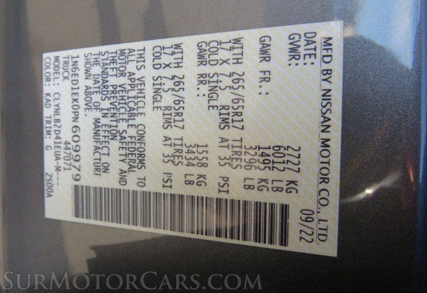 2023 Nissan Frontier - Image 52