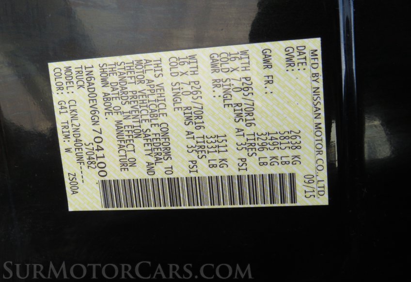 2016 Nissan Frontier - Image 56