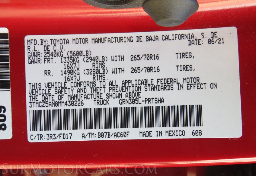 2021 Toyota Tacoma 4WD - Image 56