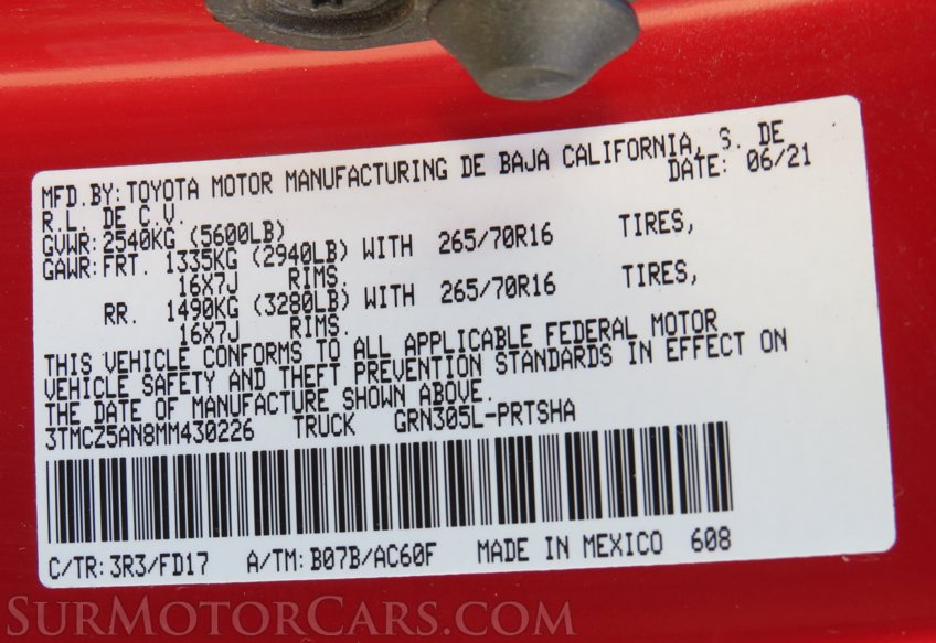 2021 Toyota Tacoma 4WD - Image 57