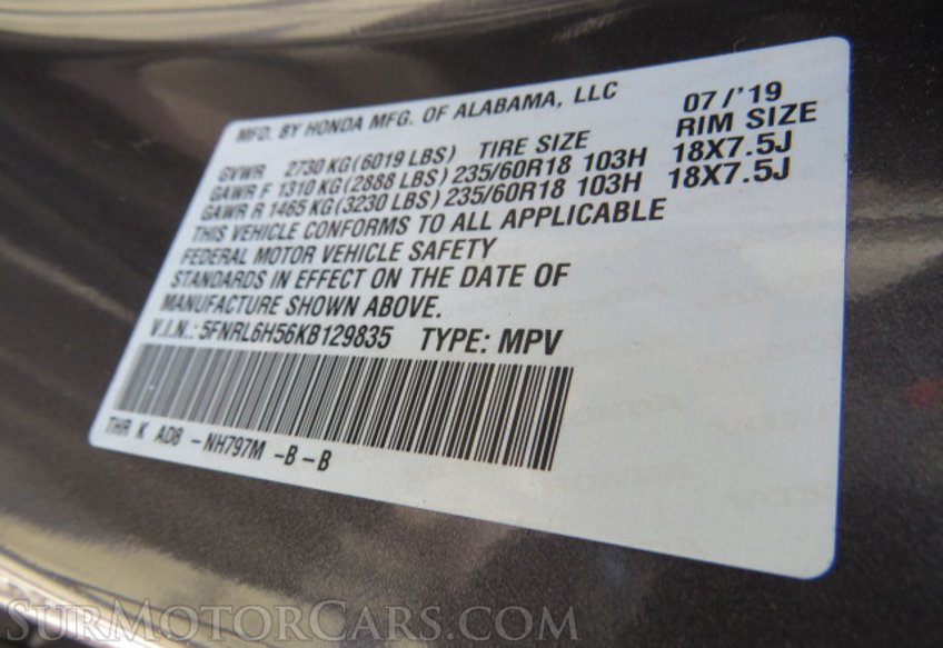 2019 Honda Odyssey - Image 46