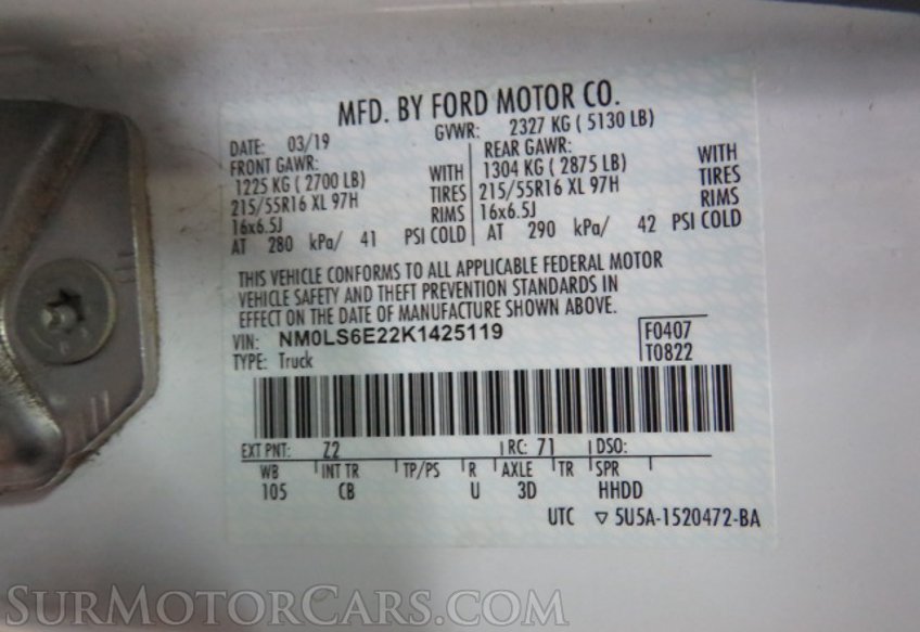 2019 Ford Transit Connect Van - Image 46