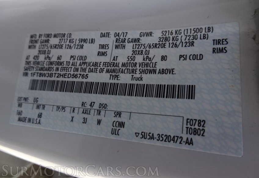 2017 Ford Super Duty F-350 SRW - Image 54