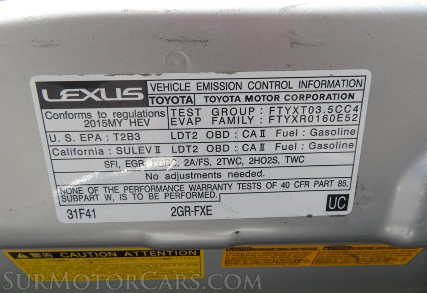 2015 Lexus RX 450h - Image 51