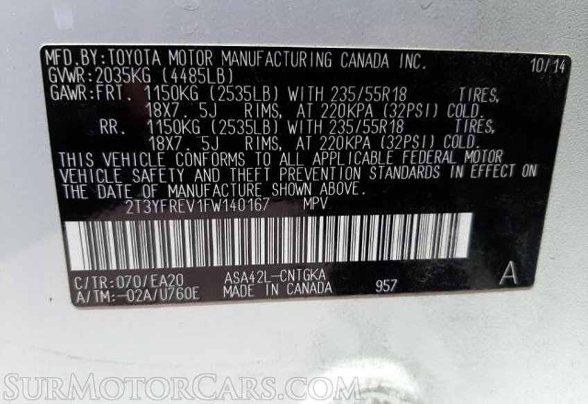 2015 Toyota RAV4 - Image 9