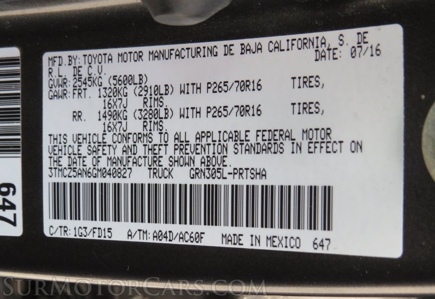 2016 Toyota Tacoma - Image 52