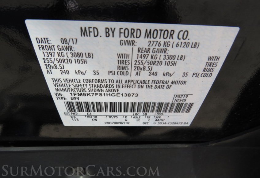 2017 Ford Explorer - Image 74