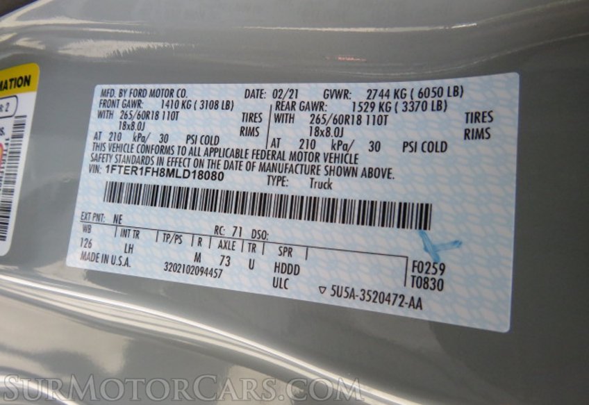 2021 Ford Ranger - Image 55