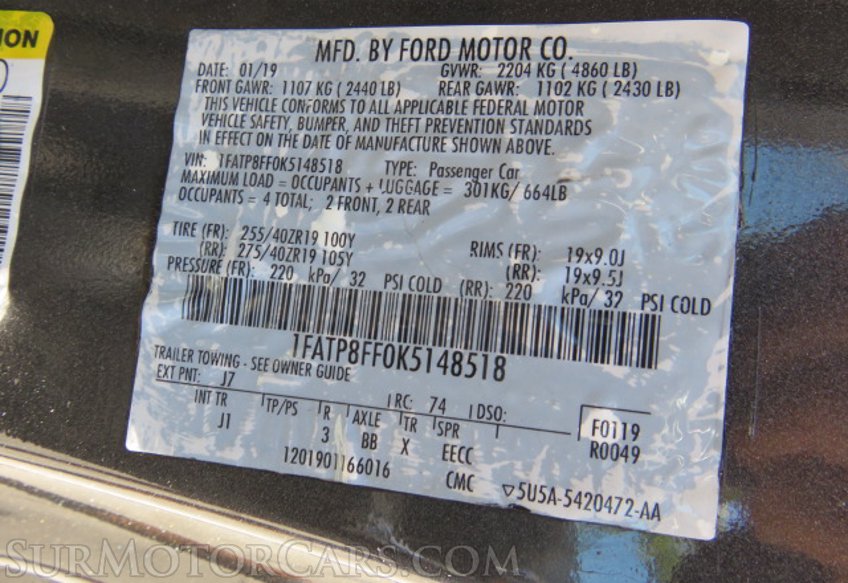 2019 Ford Mustang - Image 57