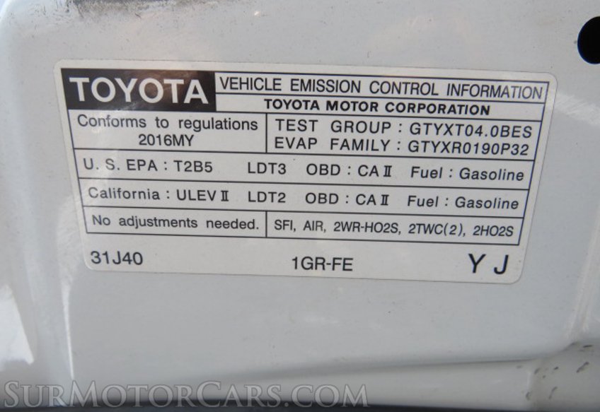 2016 Toyota 4Runner - Image 55