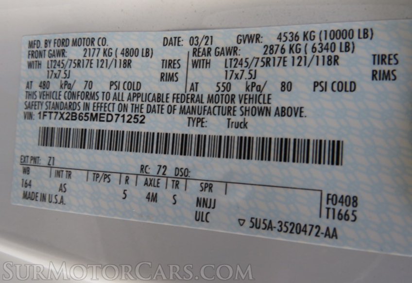 2021 Ford Super Duty F-250 SRW - Image 46