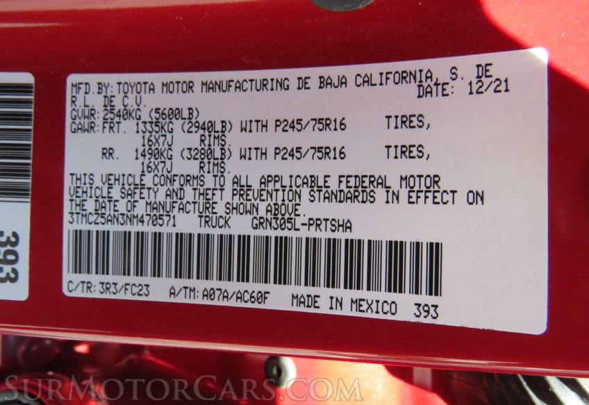 2022 Toyota Tacoma 4WD - Image 51