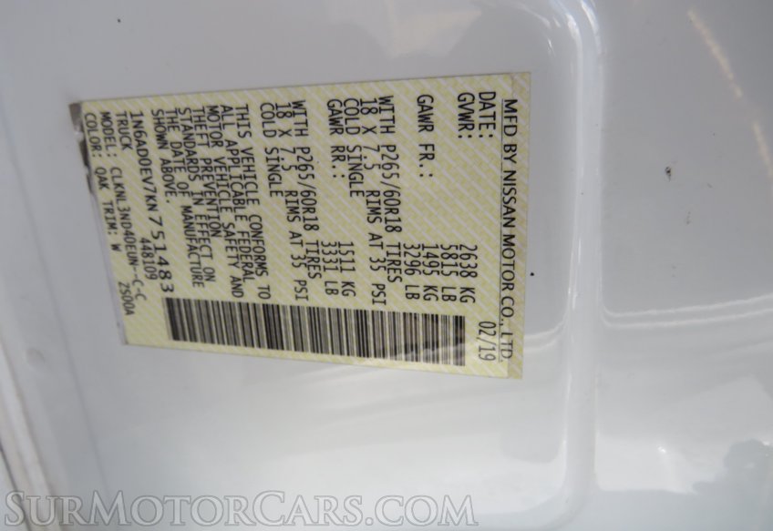 2019 Nissan Frontier - Image 47