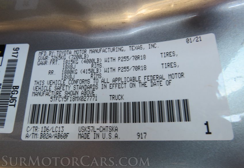 2021 Toyota Tundra 4WD - Image 56