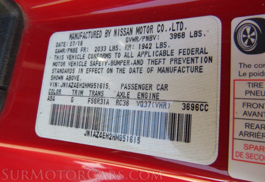 2017 Nissan 370Z - Image 39