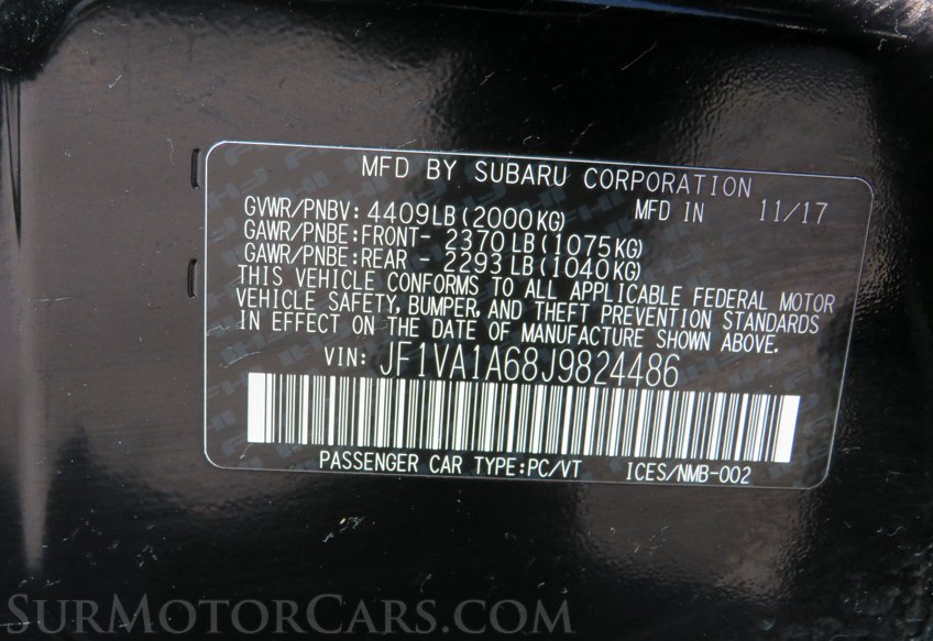 2018 Subaru WRX - Image 52