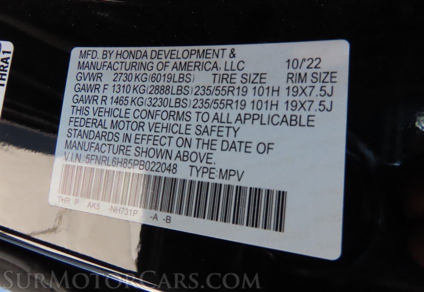 2023 Honda Odyssey - Image 60