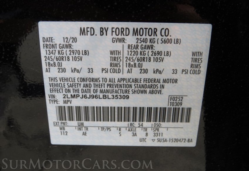 2020 Lincoln Nautilus - Image 50