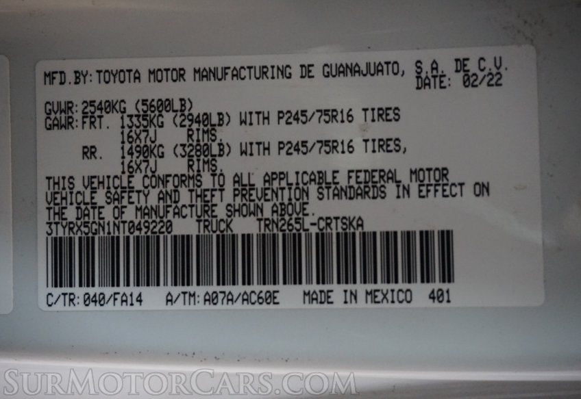 2022 Toyota Tacoma - Image 55