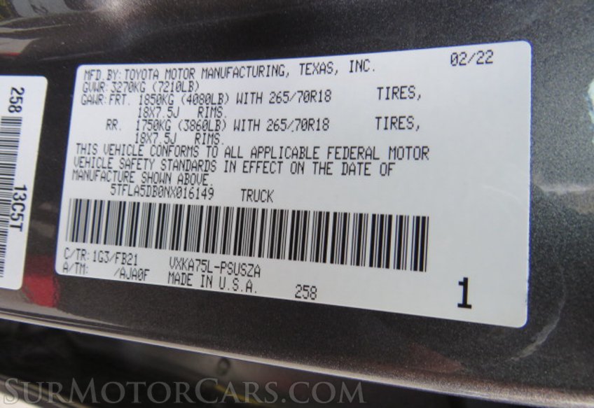 2022 Toyota Tundra 4WD - Image 57