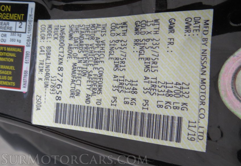 2019 Nissan Frontier - Image 40