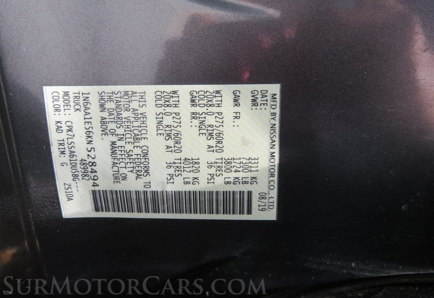 2019 Nissan Titan - Image 61