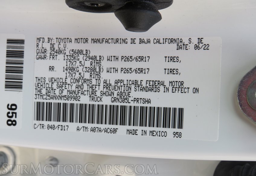 2022 Toyota Tacoma 4WD - Image 91