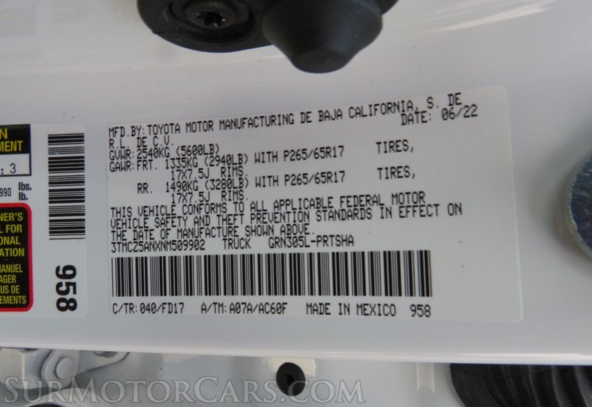 2022 Toyota Tacoma 4WD - Image 93